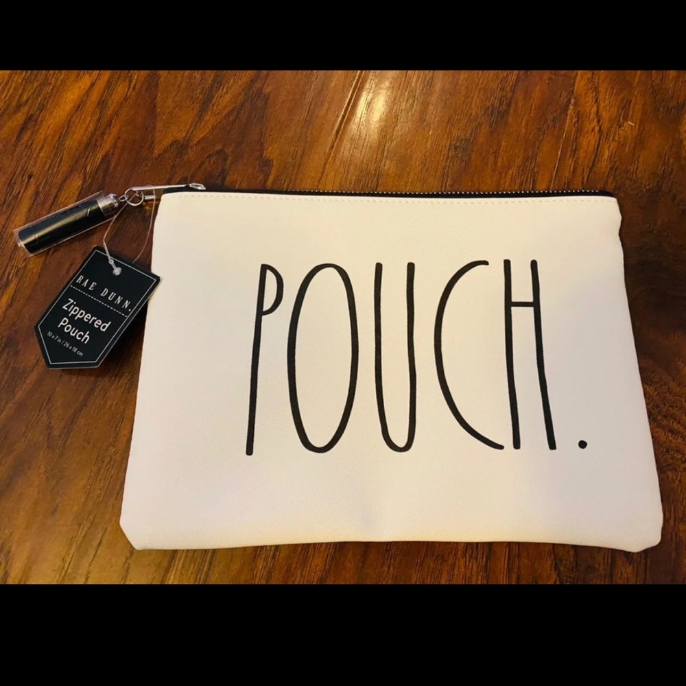NWT Rae Dunn “POUCH” make up bag
